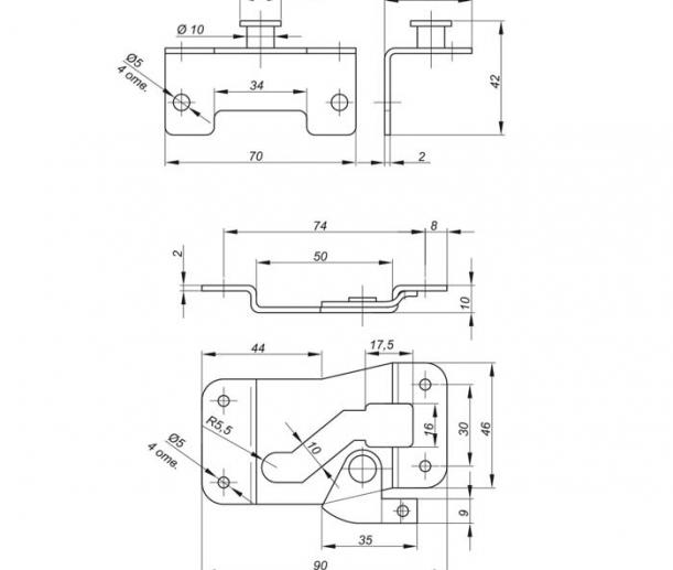 Механизм шарнир Ф.121.01  | Mebtextile